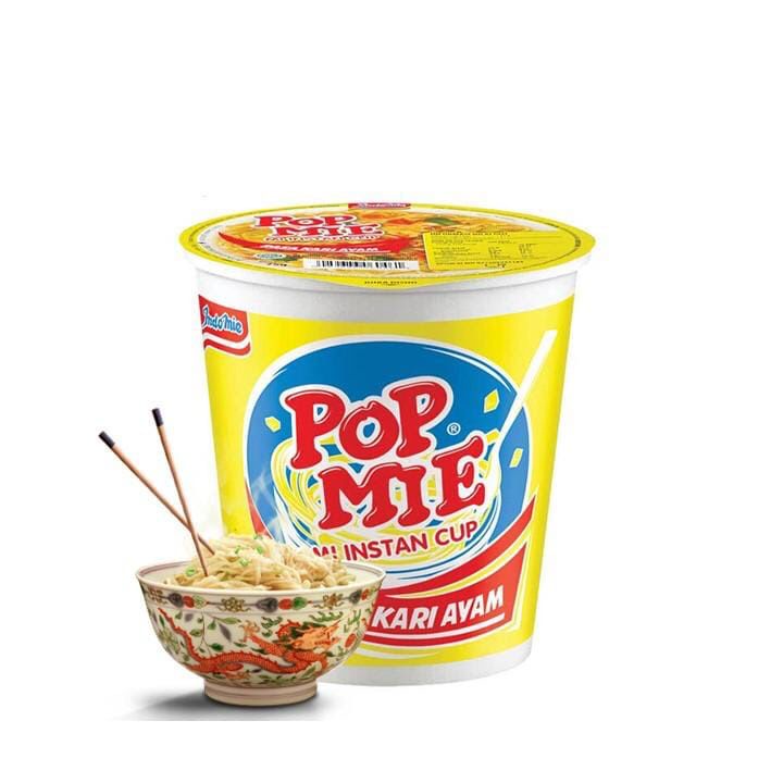 POP MIE INSTANT KUAH GORENG PEDAS 1 DUS = 24 PCS &amp; 12 PCS 75GR [SWEETSPACE]