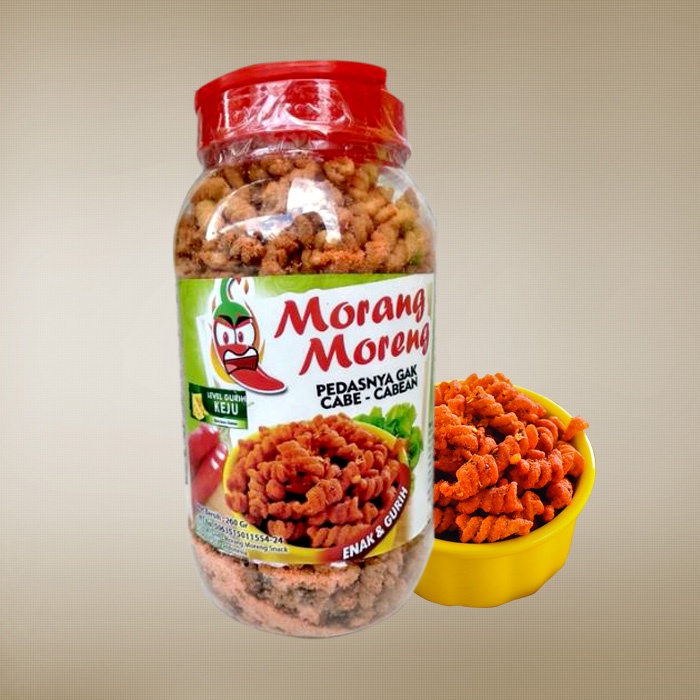 

Makaroni Pedas Spiral Morang Moreng / Macaroni Pedes Aneka Rasa Jumbo 500gr