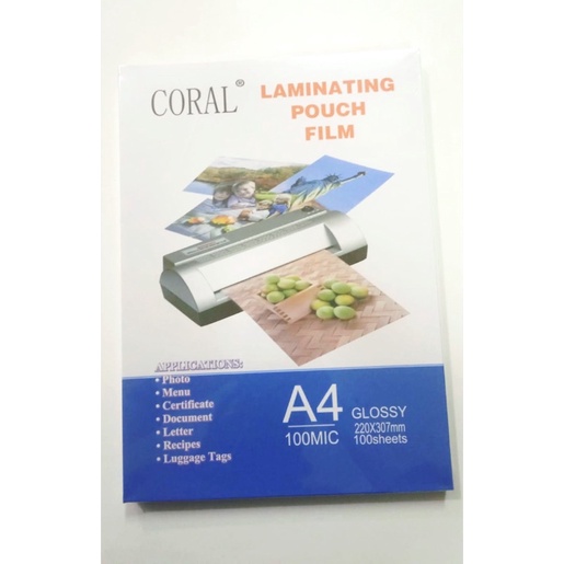 

Laminating Coral A4