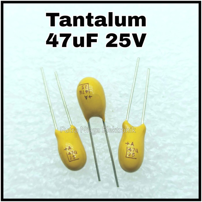 Kapasitor Tantalum 47uF 25V 47uF/25V 476 25Volt putr4n14 Murah