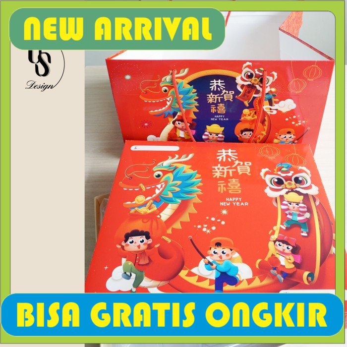 

Box Parcel Hamper nastar dus sekat imlek packaging kue sincia hampers kotak parcel - Paperbag