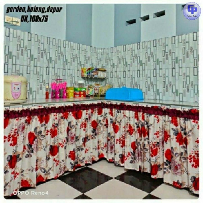 Galeripuko - SHABY MERAH - GORDEN KOLONG DAPUR BAWAH MEJA KOMPOR