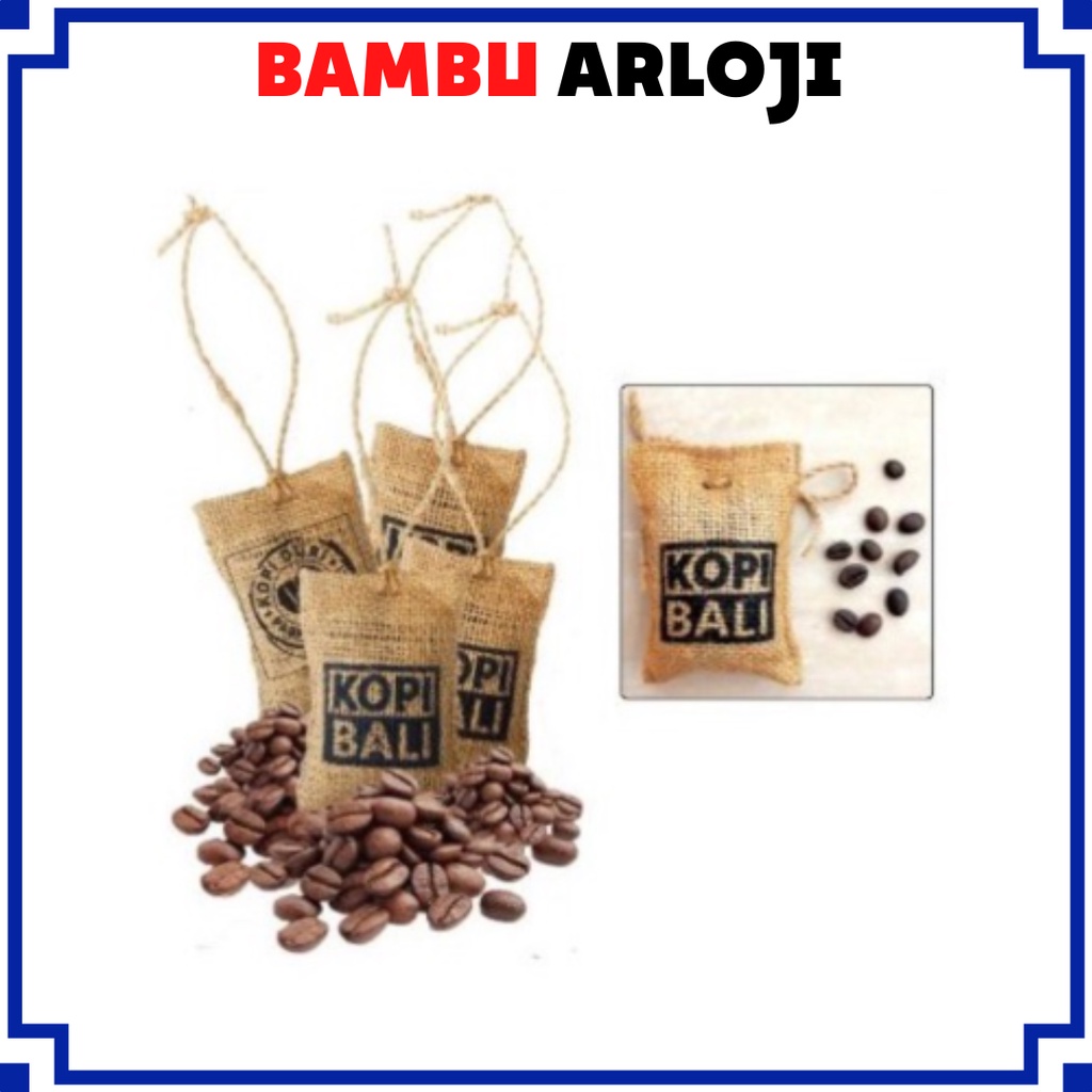 BAJ Pengharum Pewangi Gantungan Mobil Biji KOPI BALI Parfum Ruangan Aroma Coffee Lampung Krakatau Gayo SS076