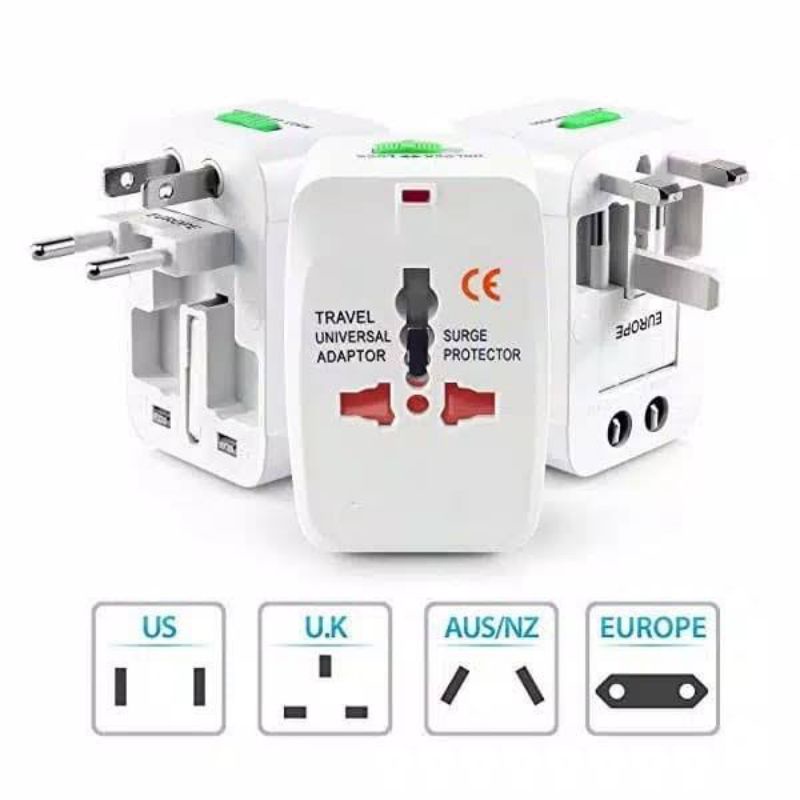 Adapter Internasional | Adapter Europe US UK AUS NZ | Adapter Universal serba bisa