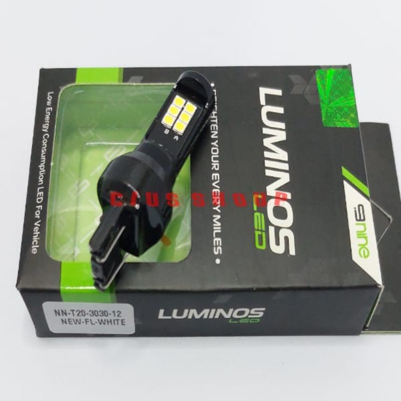 LAMPU LED STOP REM MOTOR MOBIL S25 12 TITIK  MODE KEDIP SUPER BRIGHT 9NINE S25/T20 2 KAKI UNTUK LAMPU STOP REM MOTOR DAN MOBIL
