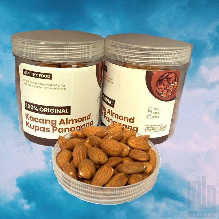 

Terbaru.. KACANG ALMOND KUPAS PANGGANG 500gr Natural Roasted almon roasted almon matang almon panggang Almond Matang Almond Premium Almond Roasted Almond Panggang USA Almon Roasted Kacang Badam Kacang Import Almond Olam almond blue diamond THA