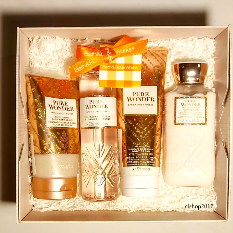 BBW PURE WONDER GIFT SET PAKET BATH &amp; BODY WORKS