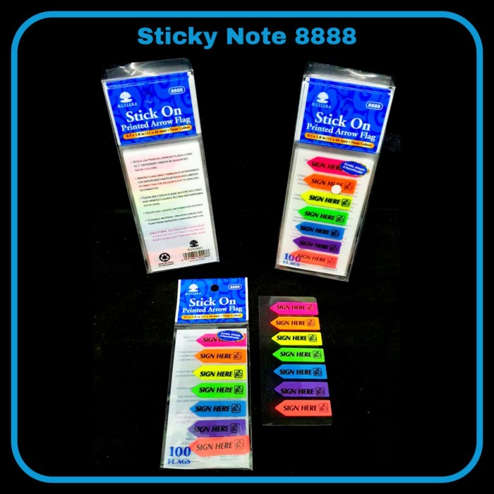 

PRO Sticky Note Plastik (Arrow Flag, Sign Here) / Stick Note