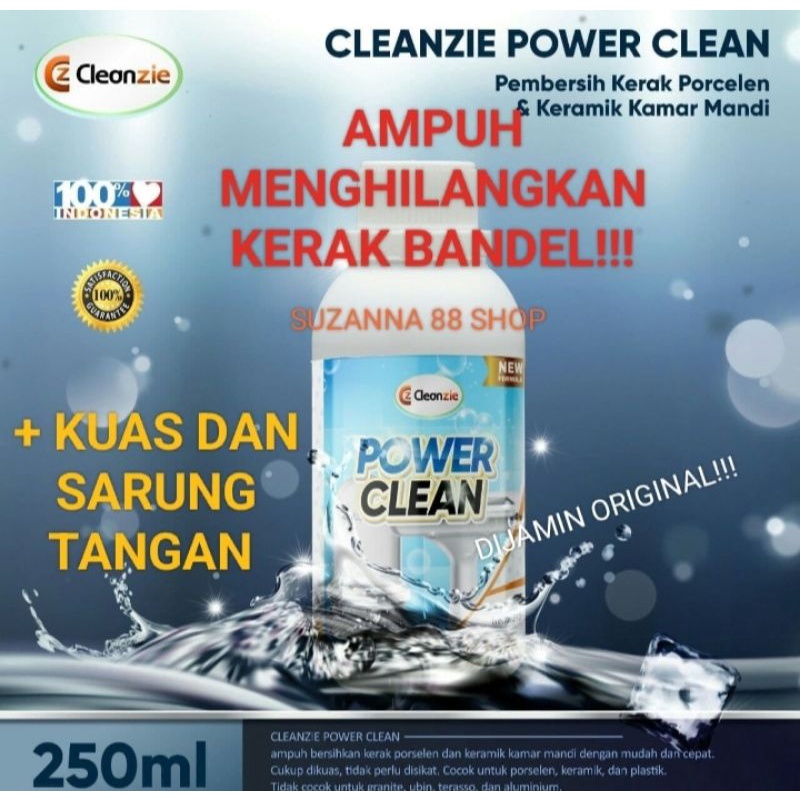 Pembersih kerak Cleanzie Power Clean + Bonus2