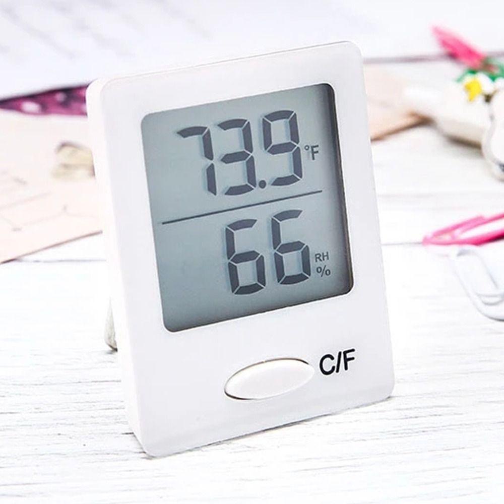 POPULAR Populer Thermo-Hygrometer Digital Rumah Weather Station Indoor Sensor Suhu