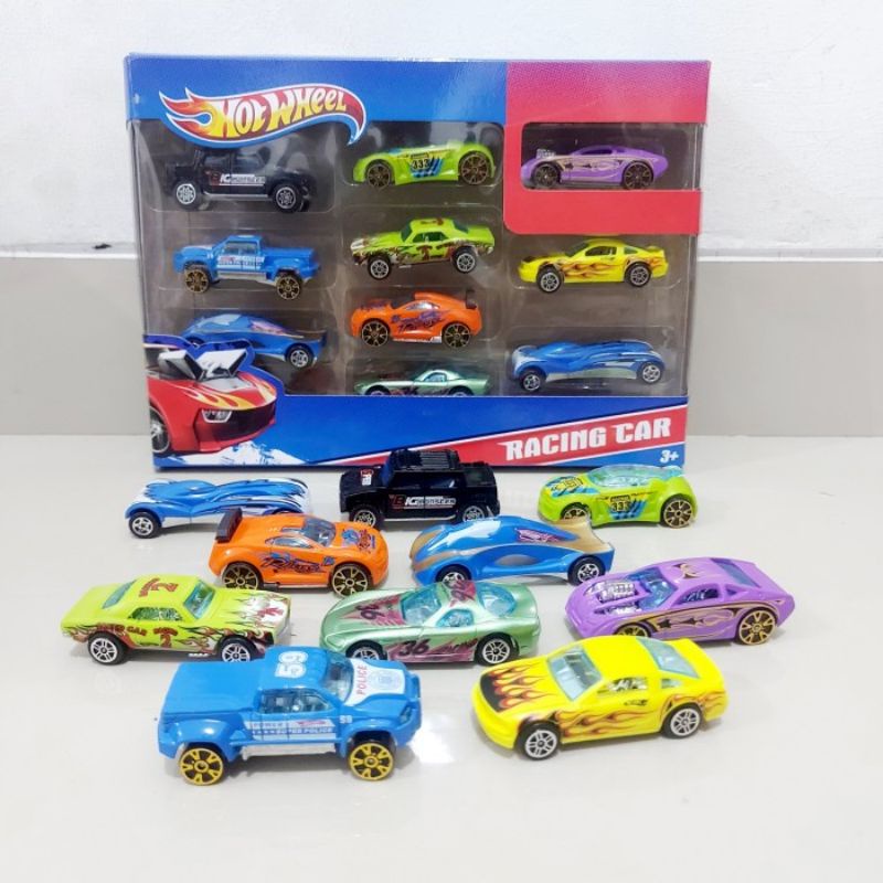 Diecast Hotwheels Isi 10 Pcs Alloy - Set Miniatur Mobil Hot Wheels Anak Laki Cowok