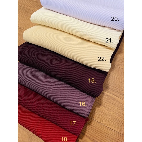 Pashmina pleated import Malaysia (micro pleats premium)