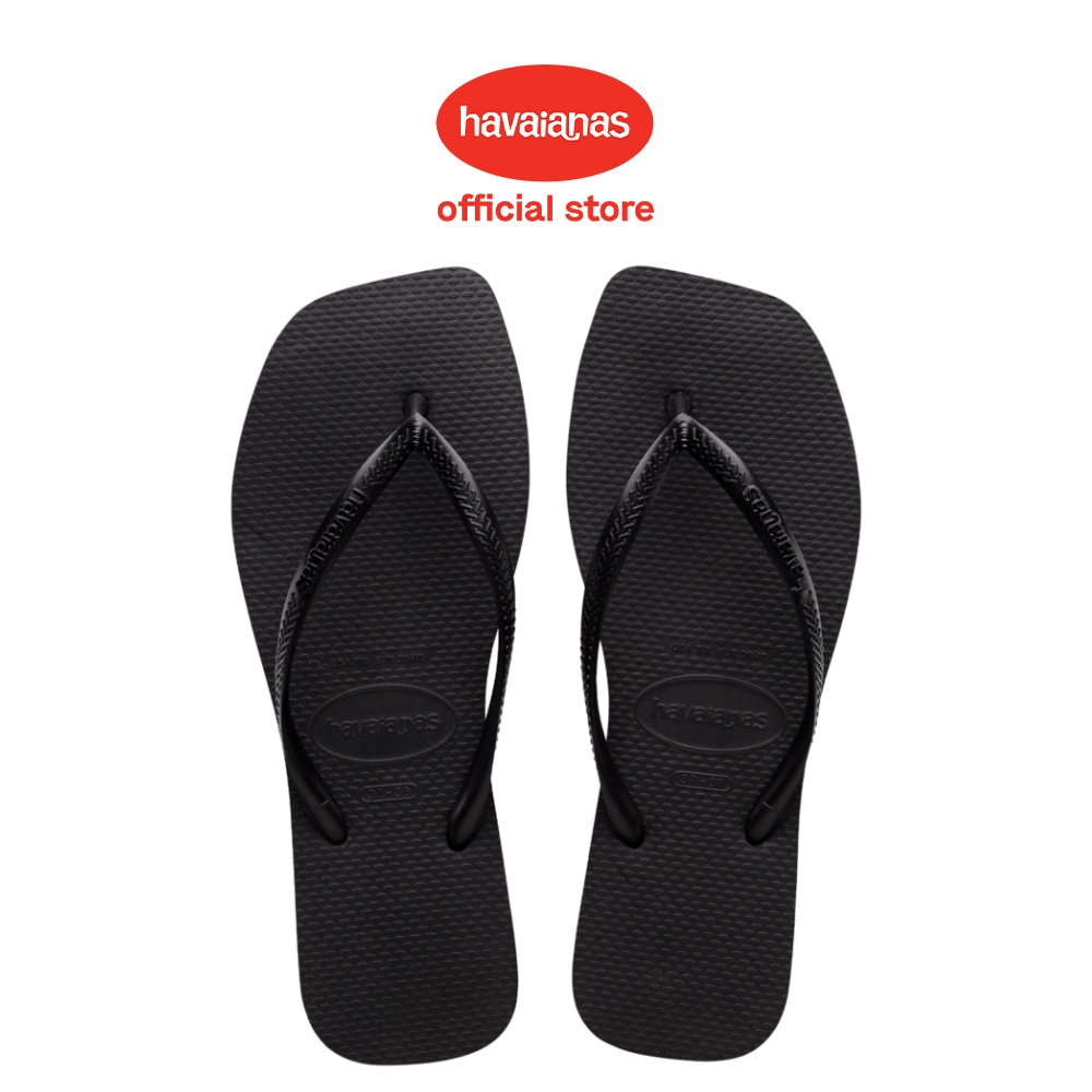 Havaianas Slim Square 0090-Black - Sandal Wanita