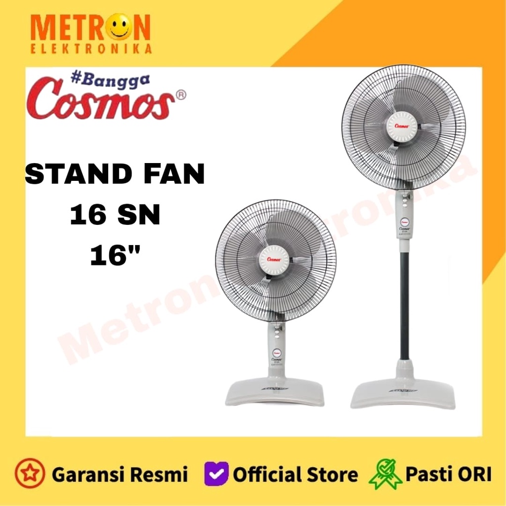 COSMOS 16 SN STANDFAN + DESKFAN 16 INCH / KIPAS ANGIN 2 IN 1 MEJA + BERDIRI / 16SN