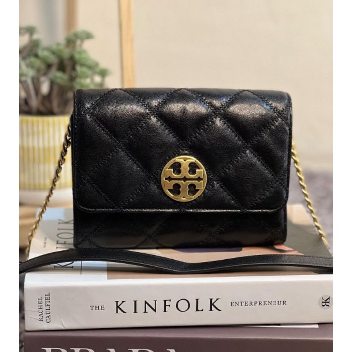 (PELUNASAN) TB willa chain wallet black