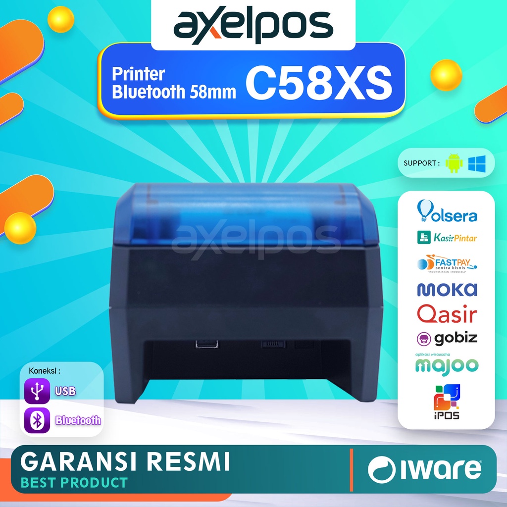 PRINTER BLUETOOTH KASIR IWARE C-58XS SUPPORT PPOB PEMBAYARAN DAN KASIR ANDROID