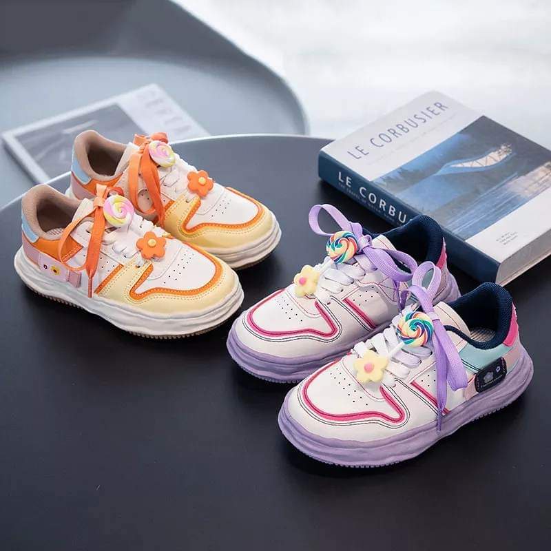 Sepatu Anak Perempuan Sporty Lollipop Colourful