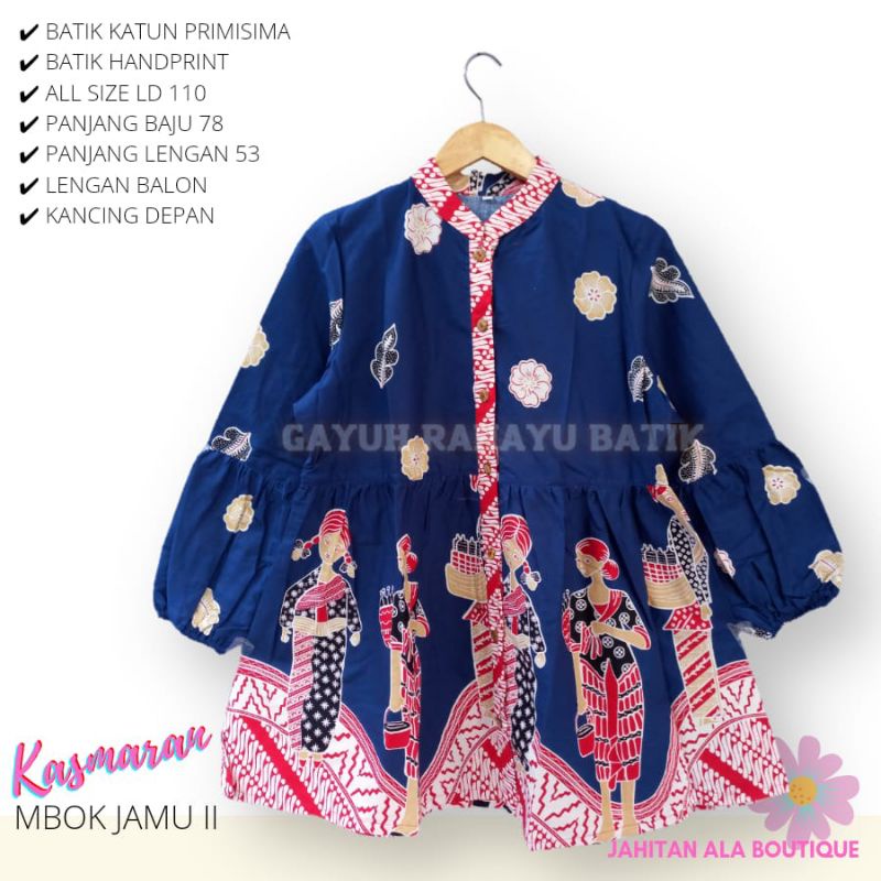 Blus kasmaran mbok jamu #2 batik solo blus batik