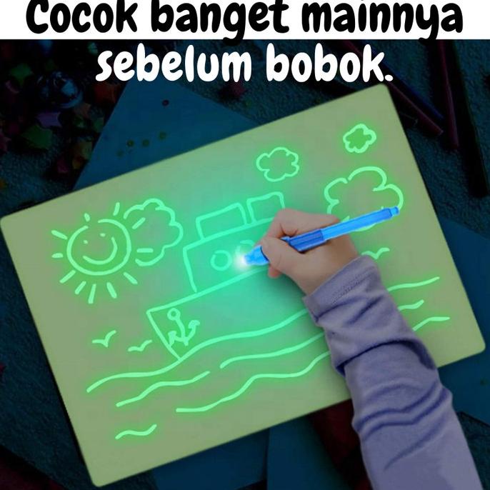 

Mainan Edukasi Anak Perempuan Laki Balita Papan Tulis Menggambar Keren