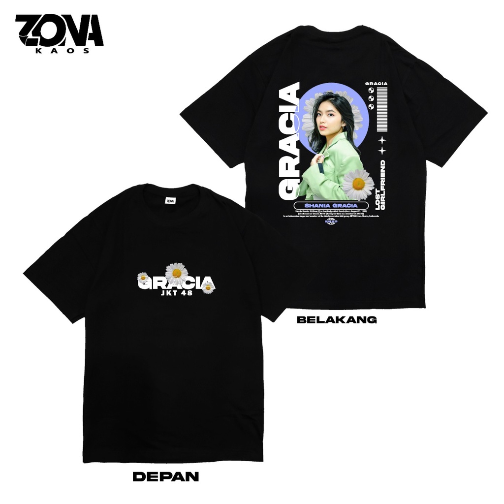 KAOS GRACIA JKT48 NEW ERA Shania Gracia - TSHIRT MEMBER JKT 48 NEW ERA