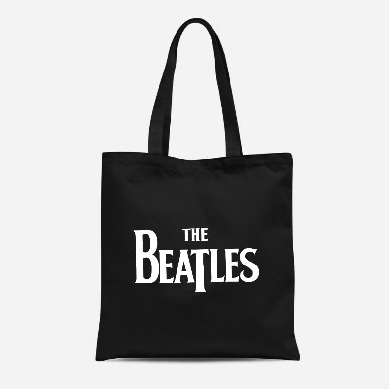 Vandal Totebag Kanvas Pakai Resleting The Beatles /Tote Bag Pria /Totebag Wanita /Totebag Resleting Aesthetic /Totebag Tote bag Tas Kekinian