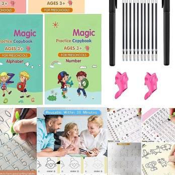 

Pasti Update RGAKSESORIS SANK MAGIC BOOK 1 SET ISI 4 BUKU + PULPEN + REFIL / Buku Edukasi Anak Balita Magic Practice Book 1 SET ISI 4 BUKU + PULPEN - Paket 4 - SANK Magic Reusable Practice Writing Book^