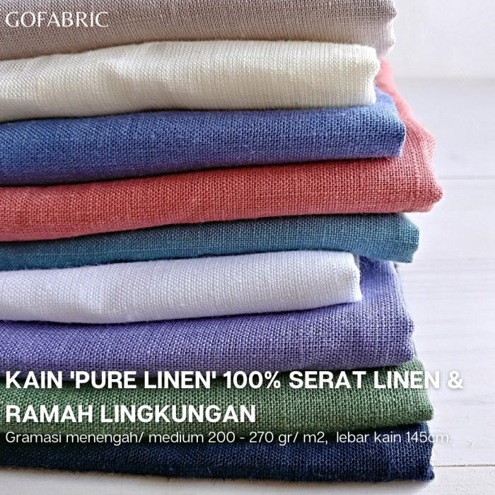 Kain Linen Kain Pure Linen Kain Linen Polos Bahan Linen 040