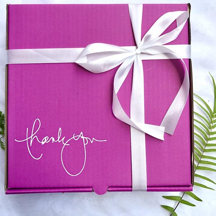 

エ BOX UKURAN 24X24X7 / BOX THANK YOU/ GIFT BOX/ KOTAK KADO ⇮