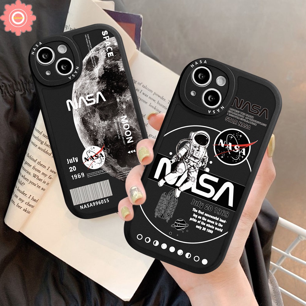 Casing Redmi 12C 9T 9C 9 10C 9A 10A 10poco M3 X3 NFC Pro Redmi Note10 8 9 9Pro 9s 10s 11 11s 10Pro 11Pro Plus Mi 12 11 Lite 11T NFC Trendy Brand NASA Astronot Soft Case Sarung