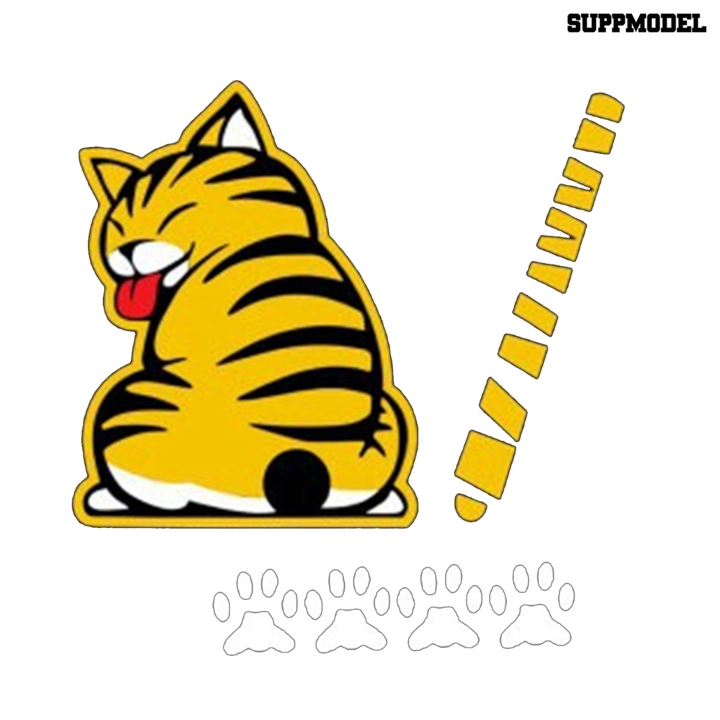 [Auto] Kartun Lucu Moving Tail Stiker Kendaraan Mobil Jendela Wiper Decals Dekorasi