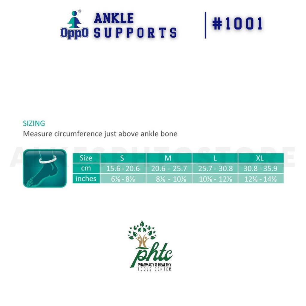 OPPO 1001 Ankle Support Neoprene l Supports Deker Tumit l Dekker Pergelangan Kaki