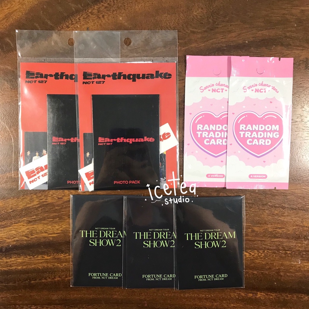 [ready stock] nct random photocard sealed luggage earthquake 127 sanrio trading card the dream show 