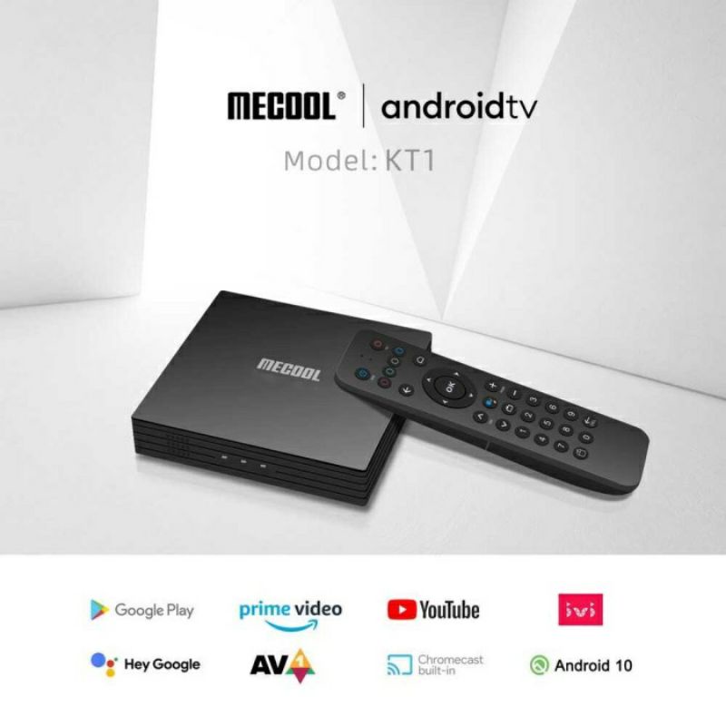 Mecool KT1 Smart TV Box Receiver Android 10 DVB-T2 2GB 16GB