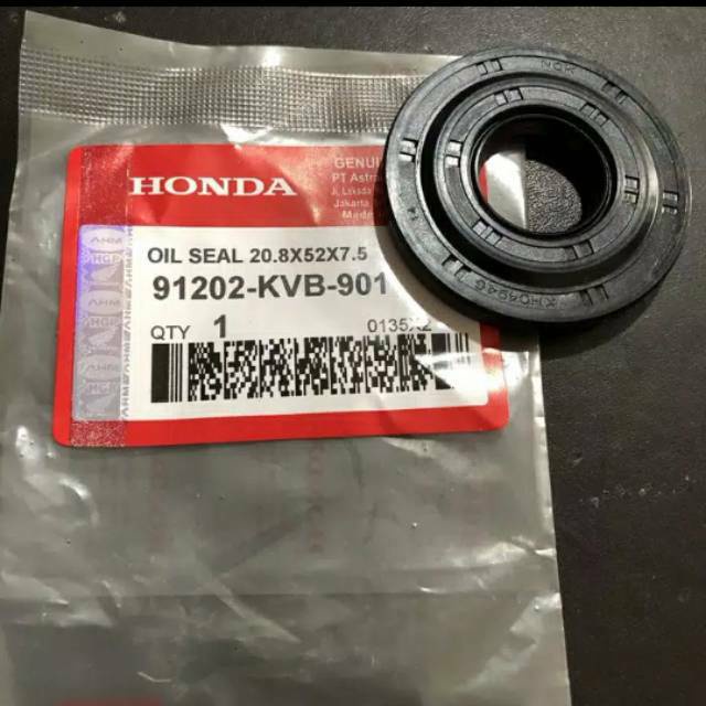 ORIGINAL AHM KARET SEAL KRUK AS KIRI HONDA BEAT VARIO 110 SCOOPY SPACY