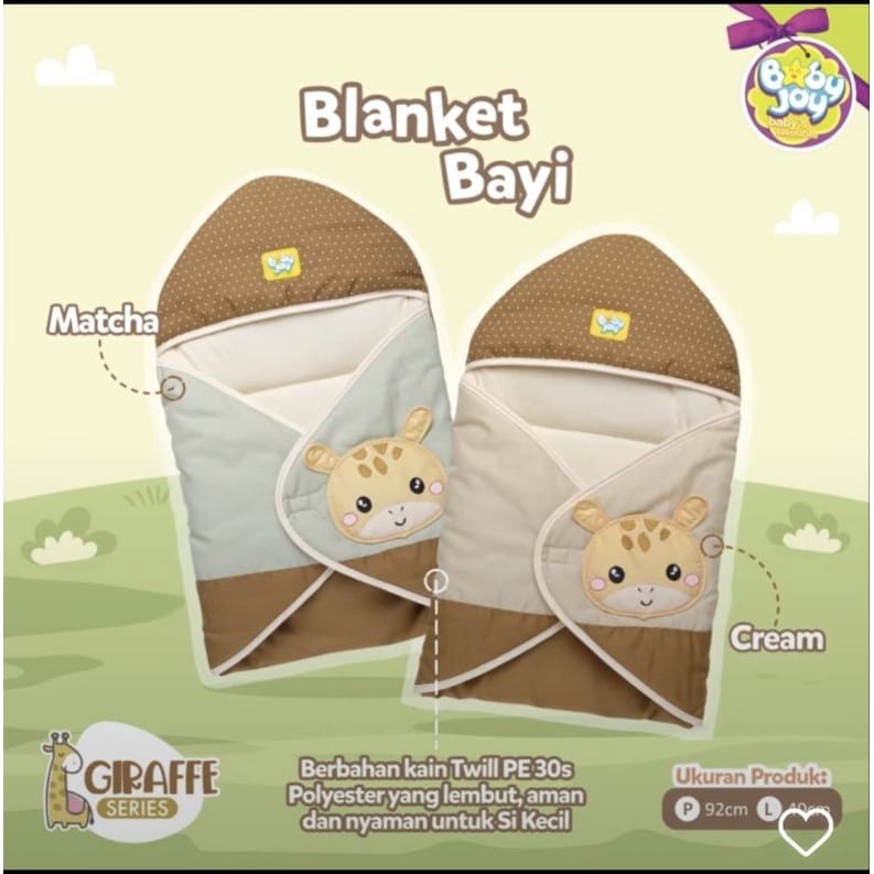 Baby Joy BJB5020 Baby Blanket Giraffe Series - Selimut Bayi