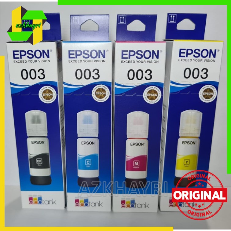 Tinta Epson 003 Original Cyan Magenta Yellow Black