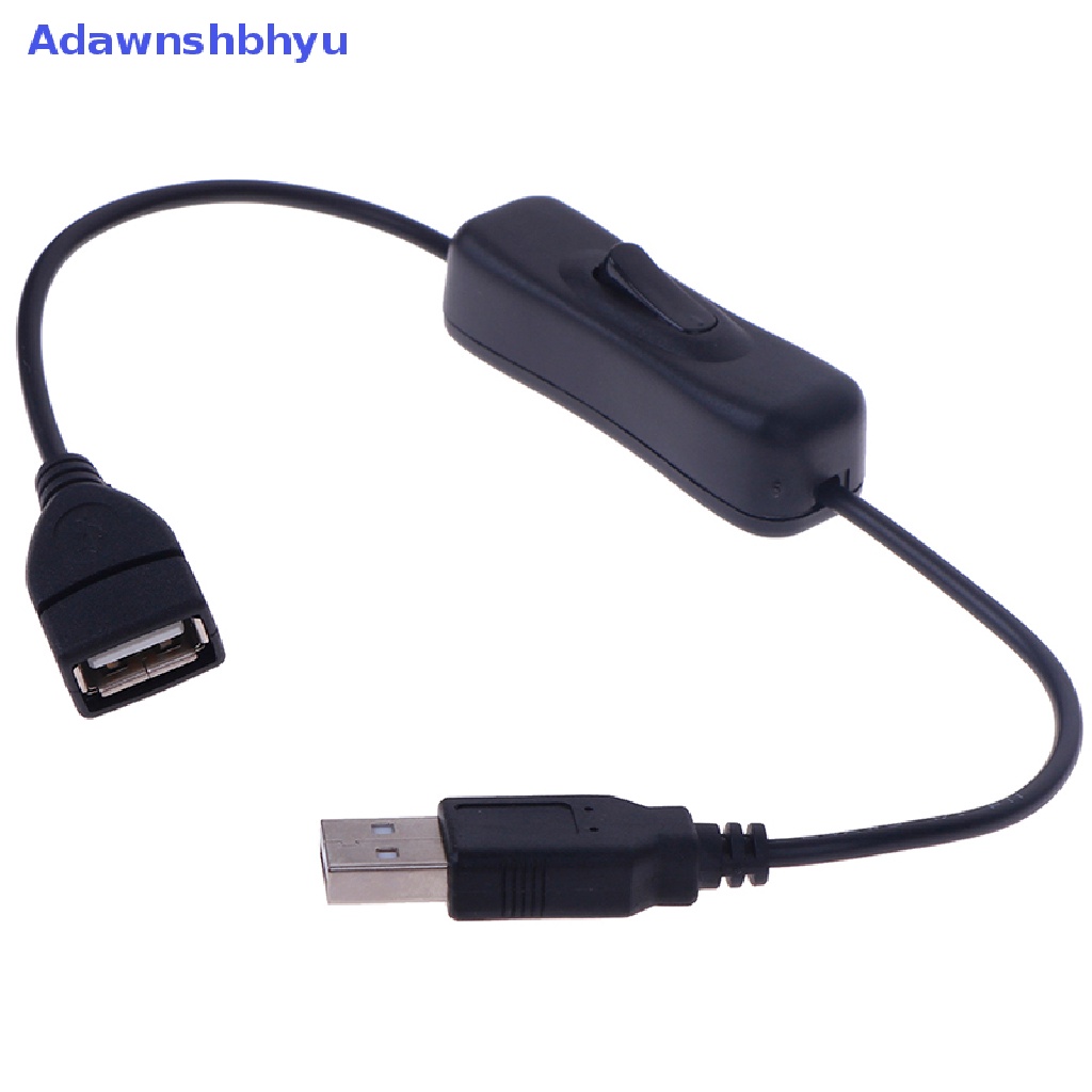 Adhyu 1Pc Kabel Extender Ekstensi USB 2.0 A Male to A Female Dengan Switch ON/OFF Cable ID