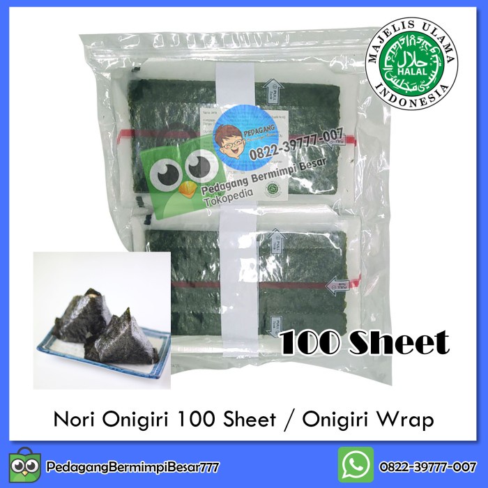 

Onigiri Nori Onigiri Nori Wrapper isi 100pcs Halal MUI