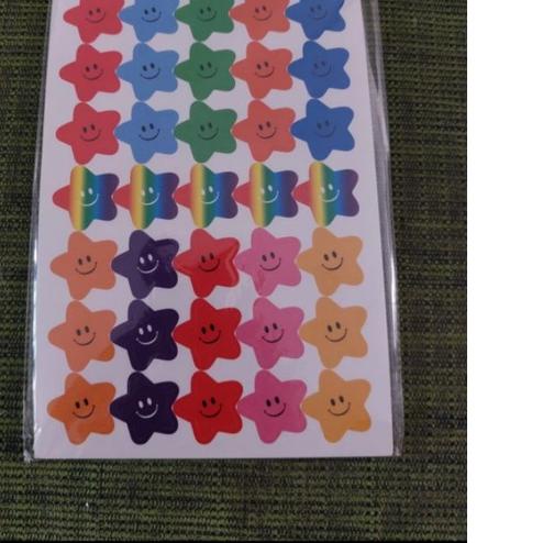 

RR4♛ Sticker Reward Smiley Start Bintang / Huruf / Angka isi 10 lembar Oke Price