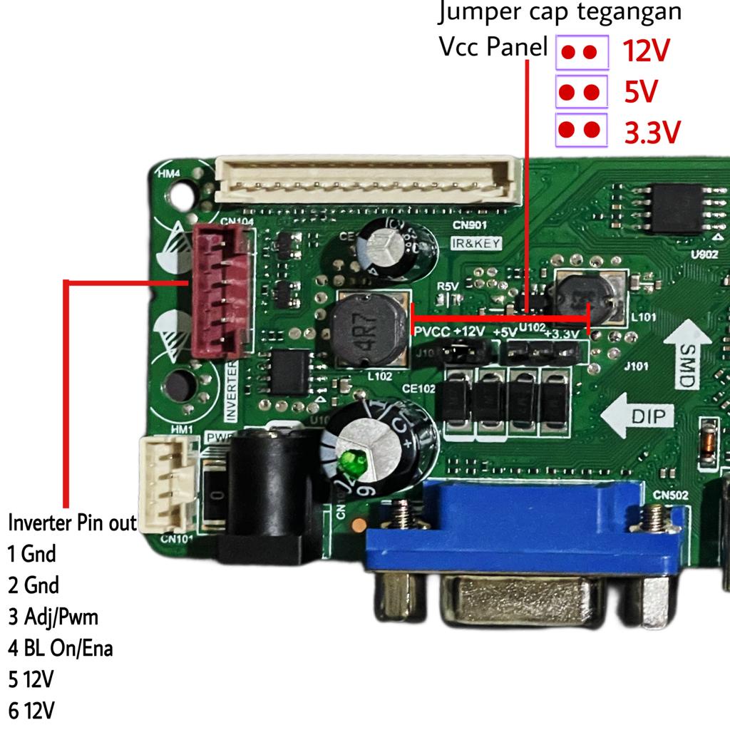 Mainboard Universal Lcd Led Tv Digital DVB T2 Siaran digital Main board MB Tv Rf digital suprot lcd led Tv.laptop.Pc resolusi mengubah dengan kode angka remot