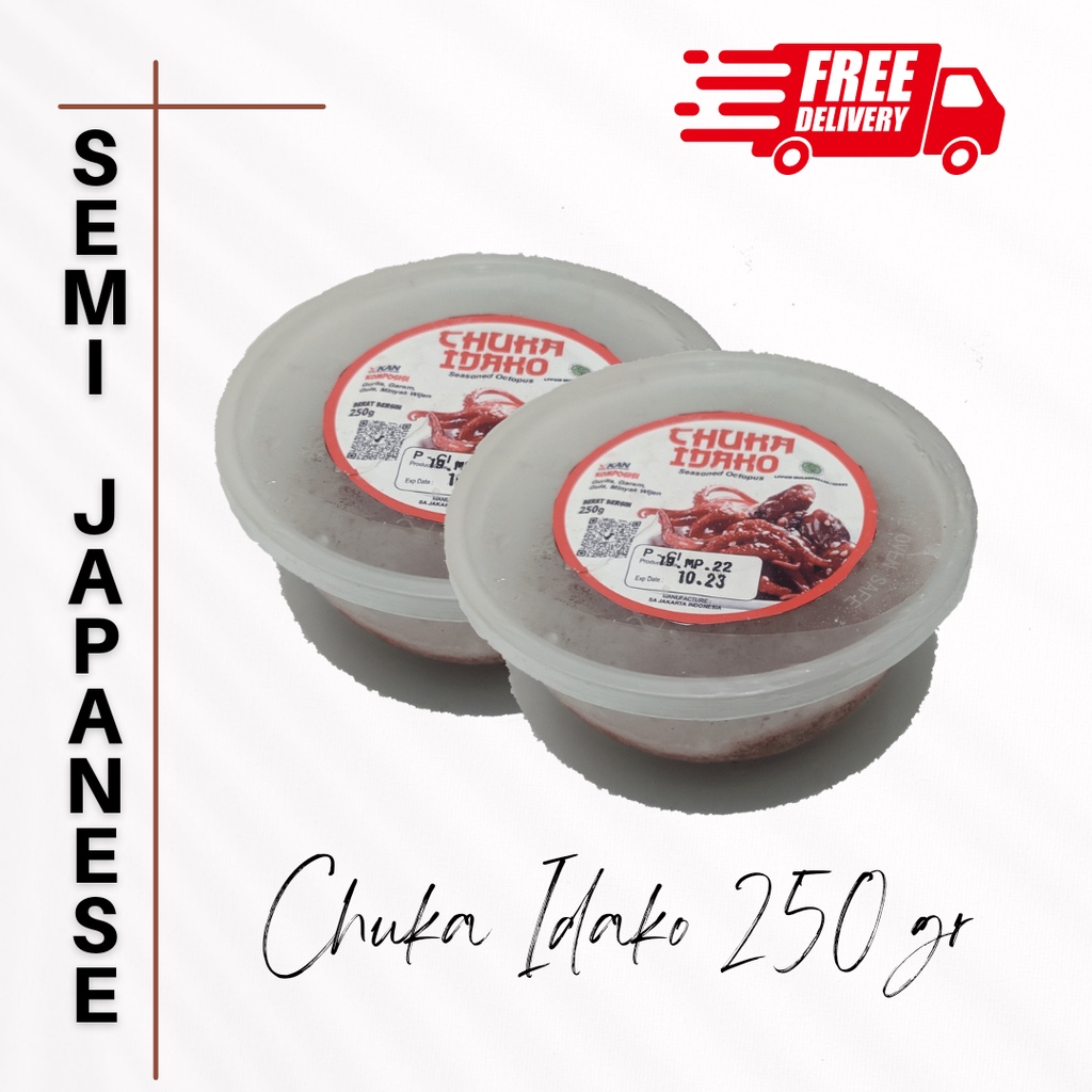 

Chuka idako 250 gr Halal | Baby Octopus salad 250 gr Halal