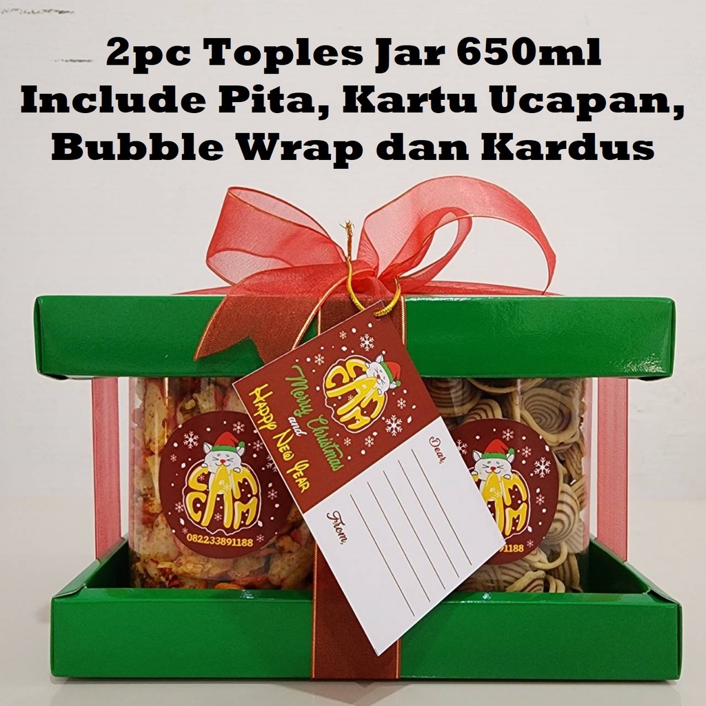 

HAMPERS CHRISTMAS CAMCAM MURAH MERIAH MIX 2TOPLES 650ML GOL A