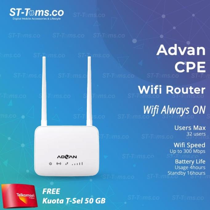 Advan Cpe Router Start Modem 4G Wifi Telkomsel Orbit