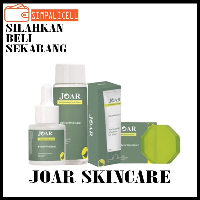 JOAR PAKET SKINCARE SCINCARE SKIN CARE WAJAH GLOWING SET SEPAKET 1 PAKET JERWAT PEMUTIH WAJAH WANITA