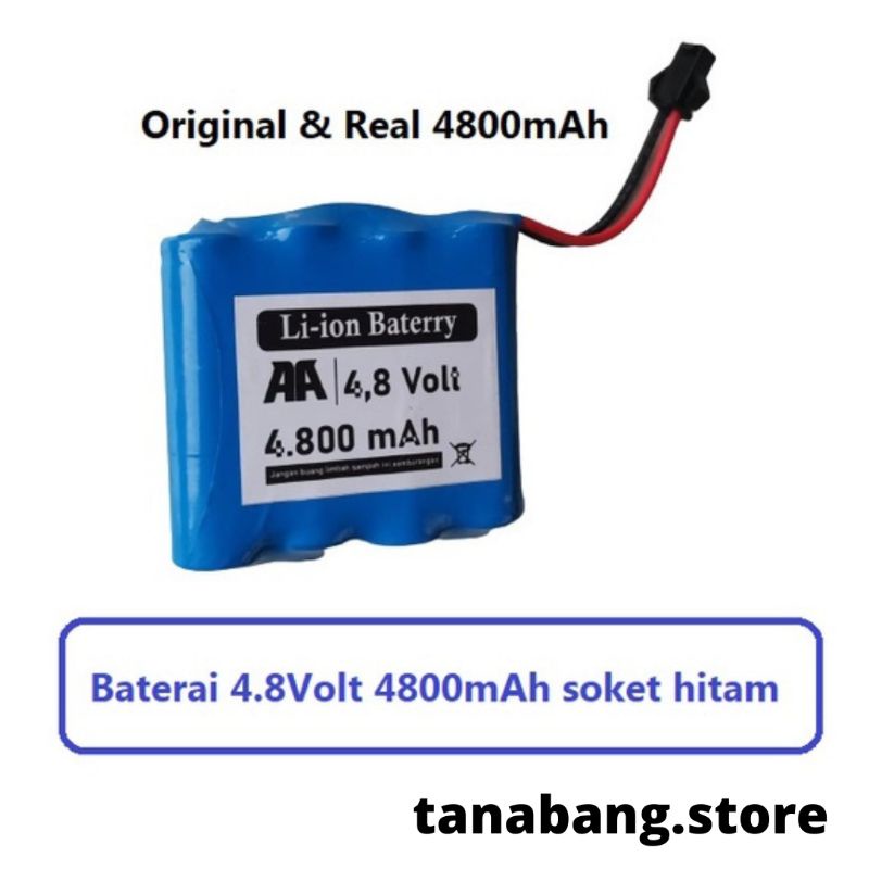 Baterai Cadangan RC Car Rock NiCd 4800mAh 4.8V