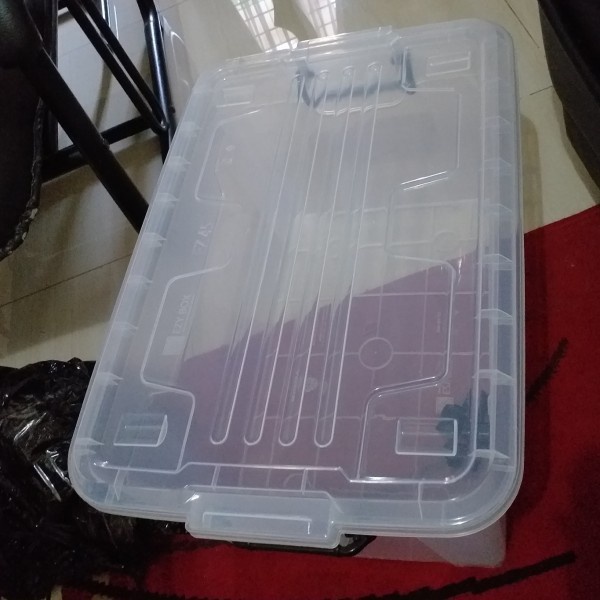 Storage Box Container EZY CB 108 Liter Bening Transparan Rak Plastik Max Shinpo Tempat Penyimpanan Barang