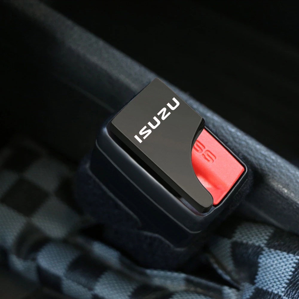 Isuzu Sabuk Pengaman Mobil Seat Belt Kedap Suara Zinc Alloy Sabuk Pengaman Cocok Untuk Aksesoris D-Max MU-X Spark V-Cross X-Life