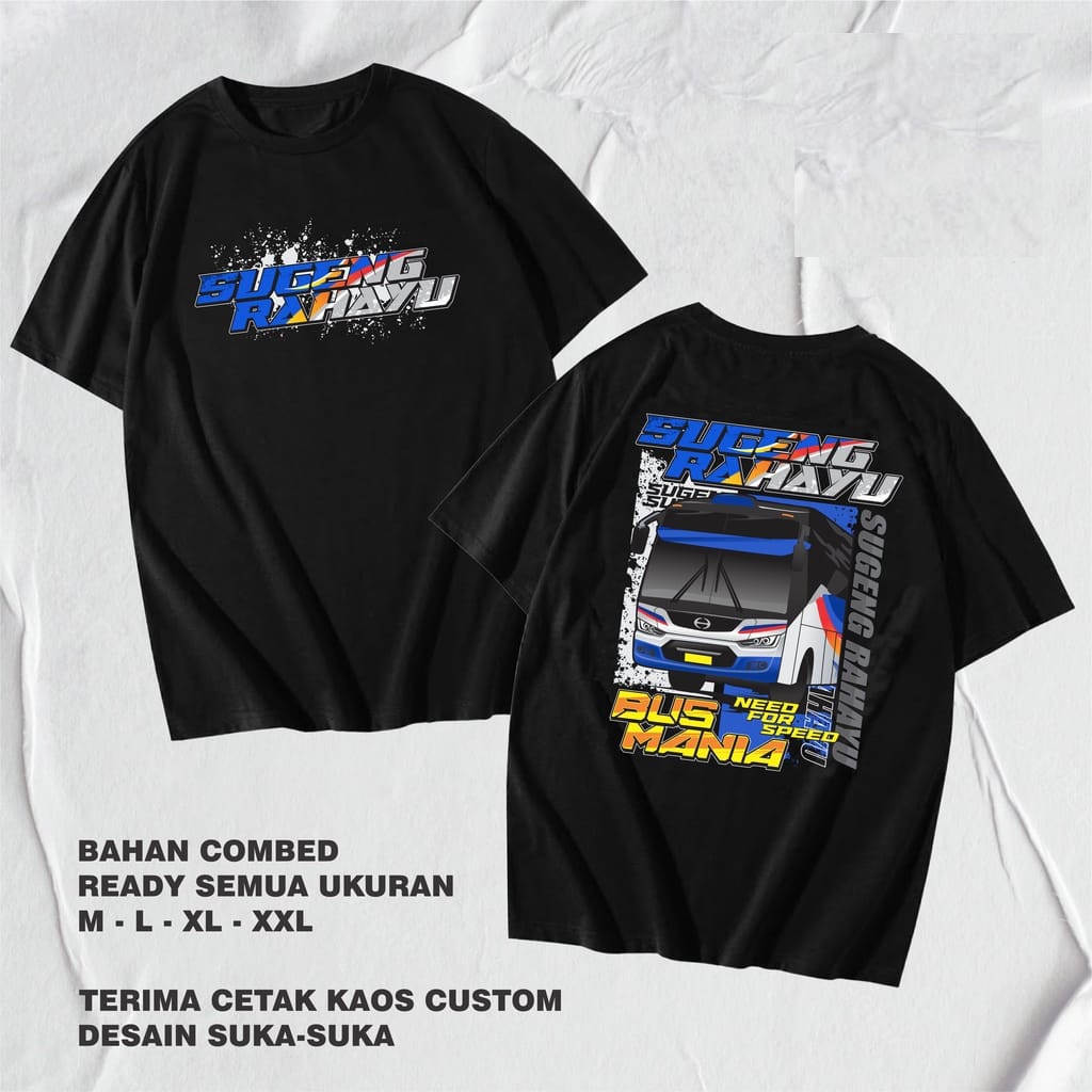 Kaos Custom Bus Sugeng Rahayu Sumber Selamat Bus Mania