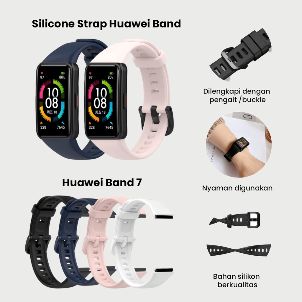 Strap Huawei Band 6 7/ Honor Band 6 Replacement Band Silicone Soft