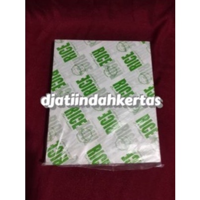 ( 100 lembar ) MURAH KERTAS KFC PRINTING &quot;RICE&quot; Anti Lengket Food Grade